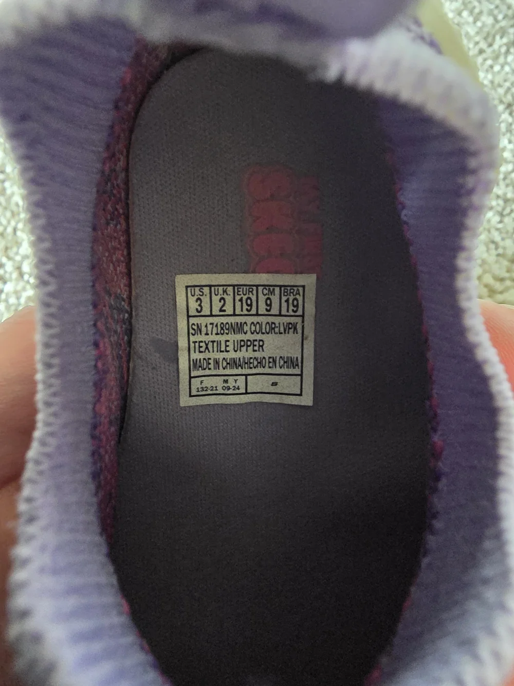 Skechers Purple & Pink Slip-On Baby Walker Shoes